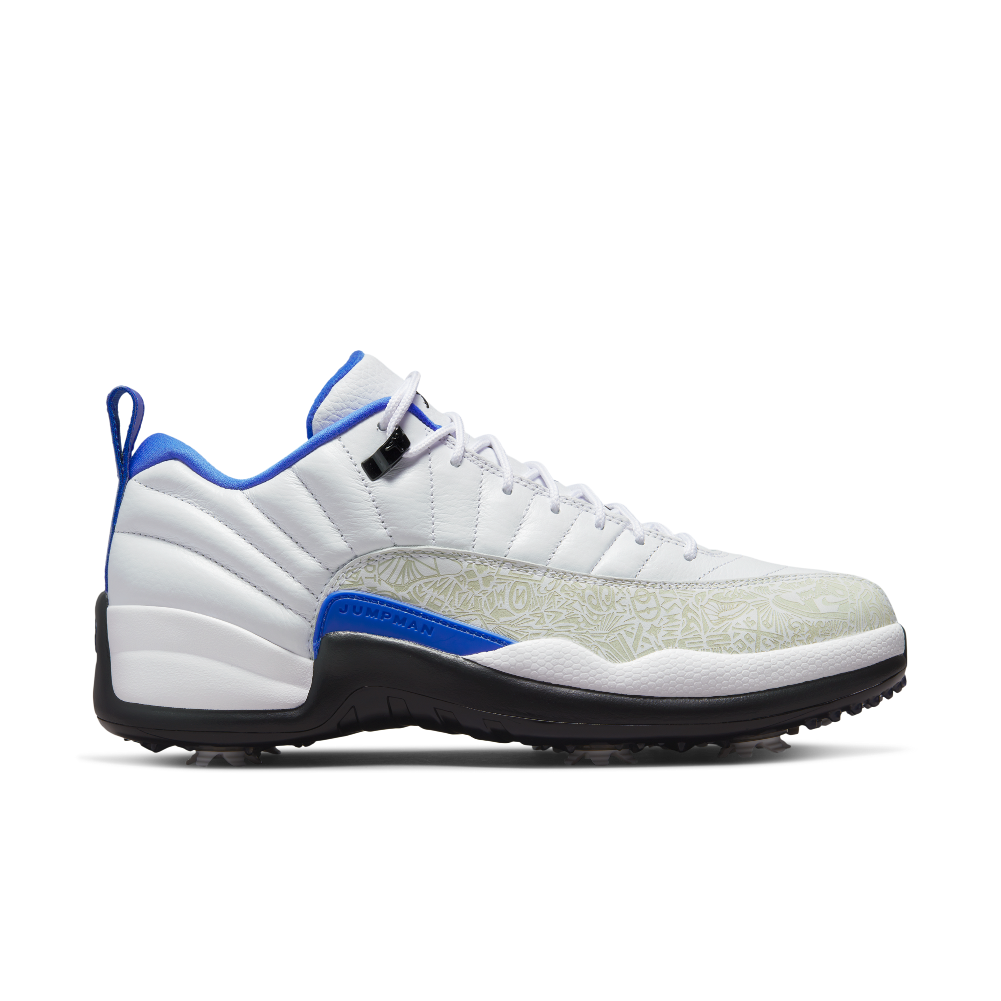 Air Jordan XII G NRG PGA22 Spiked Golf Shoe - White/Navy